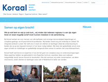 Tablet Screenshot of koraalgroep.nl
